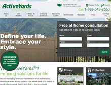 Tablet Screenshot of activeyards.com